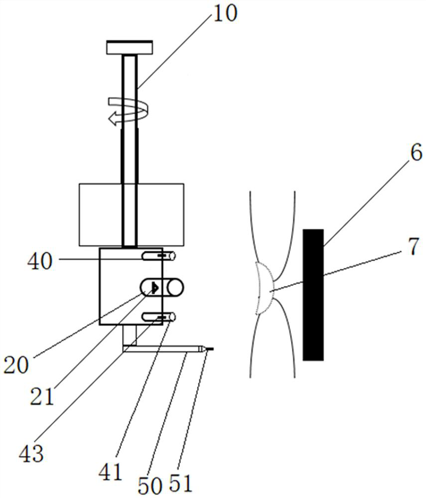 A device and method for online repair of quartz muffle tube