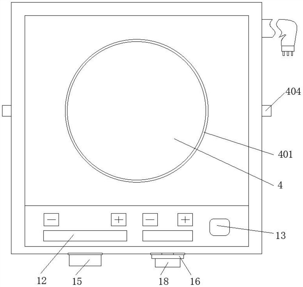 Induction cooker for kitchen household appliances and using method thereof