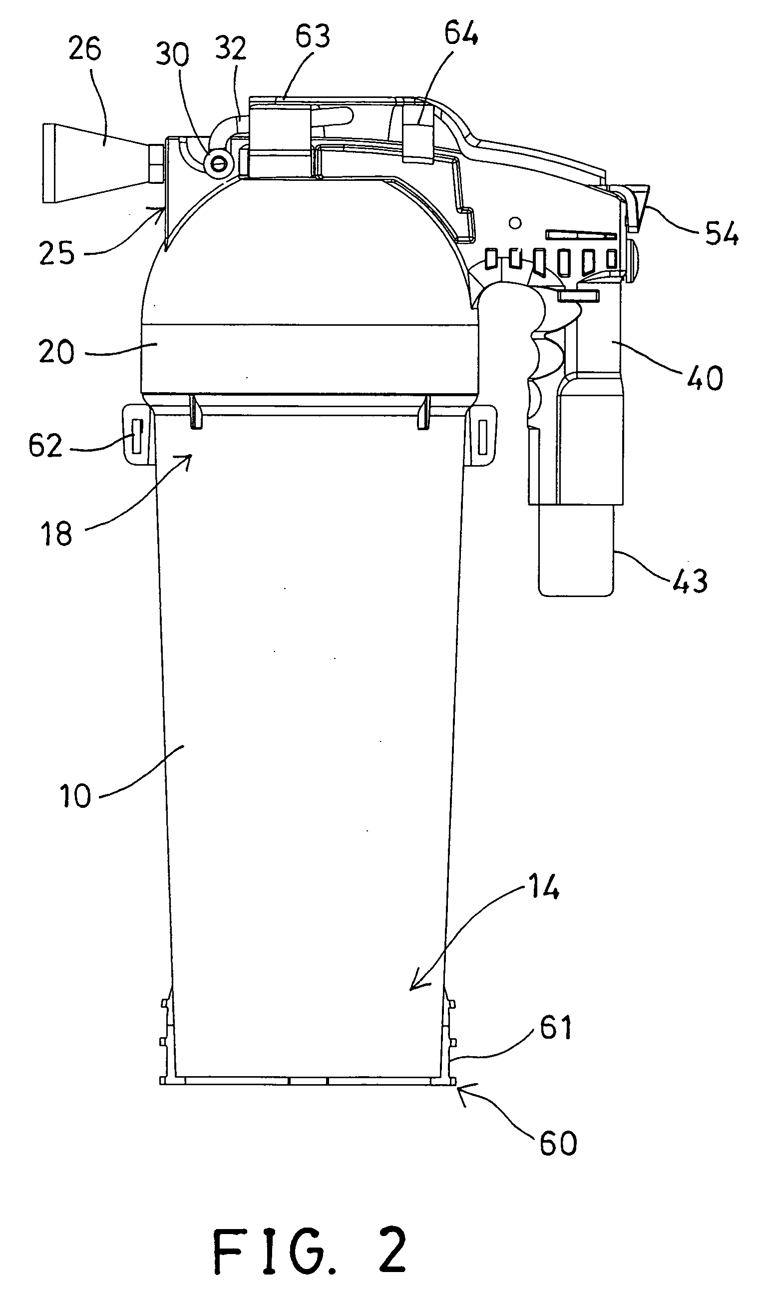 Powder agitating device for fire extinguisher