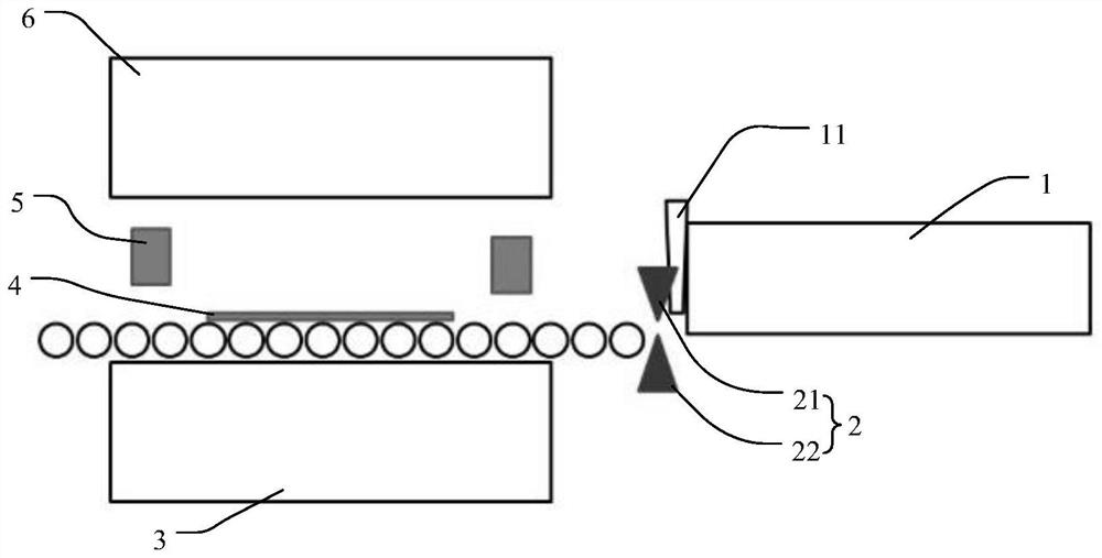 A punching line centering platform detection system and detection method