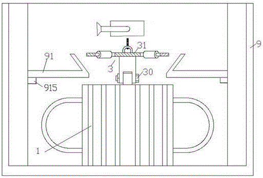 Guiding and locating structure for mounting of transformer and use method of guiding and locating structure