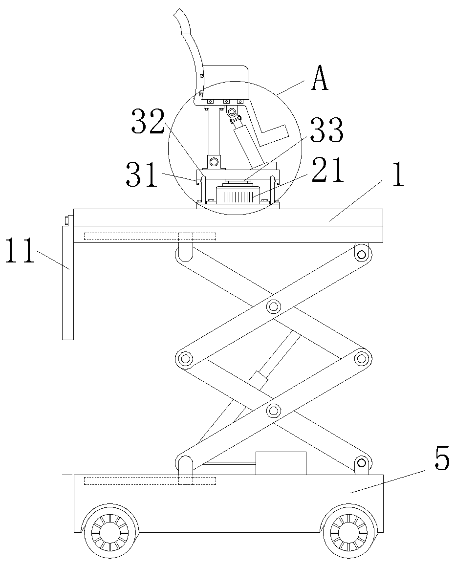 An intelligent support platform for building high-rise construction and its installation method