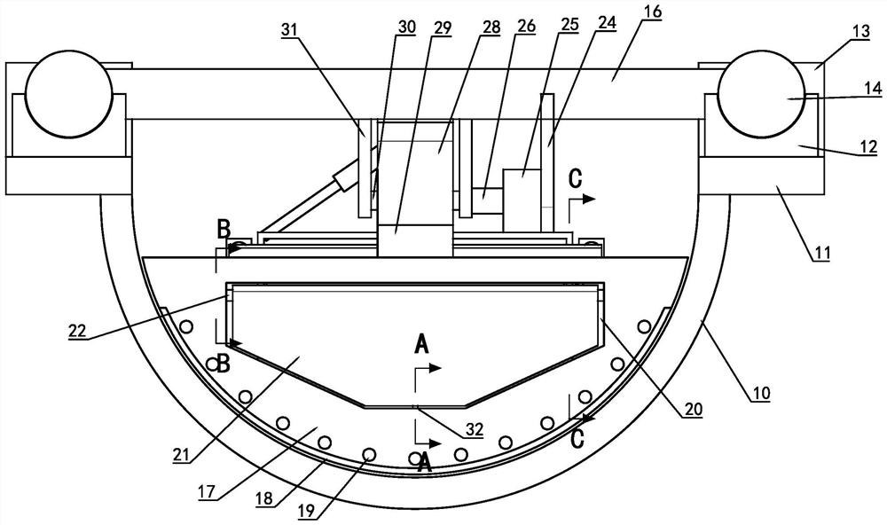 Automatic cleaning water conveying tank