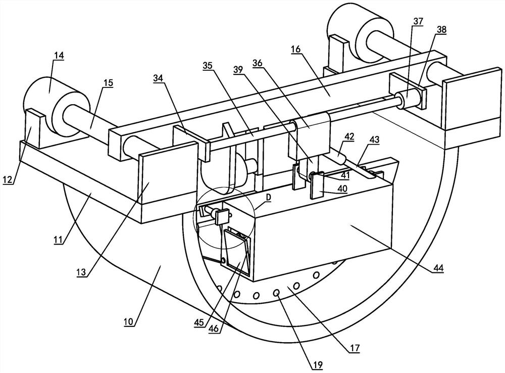 Automatic cleaning water conveying tank