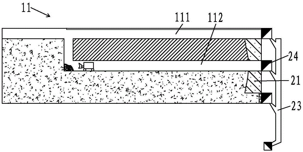 Pillar pre-segregation segmental strip filling mining method and the ore body applicable to this mining method