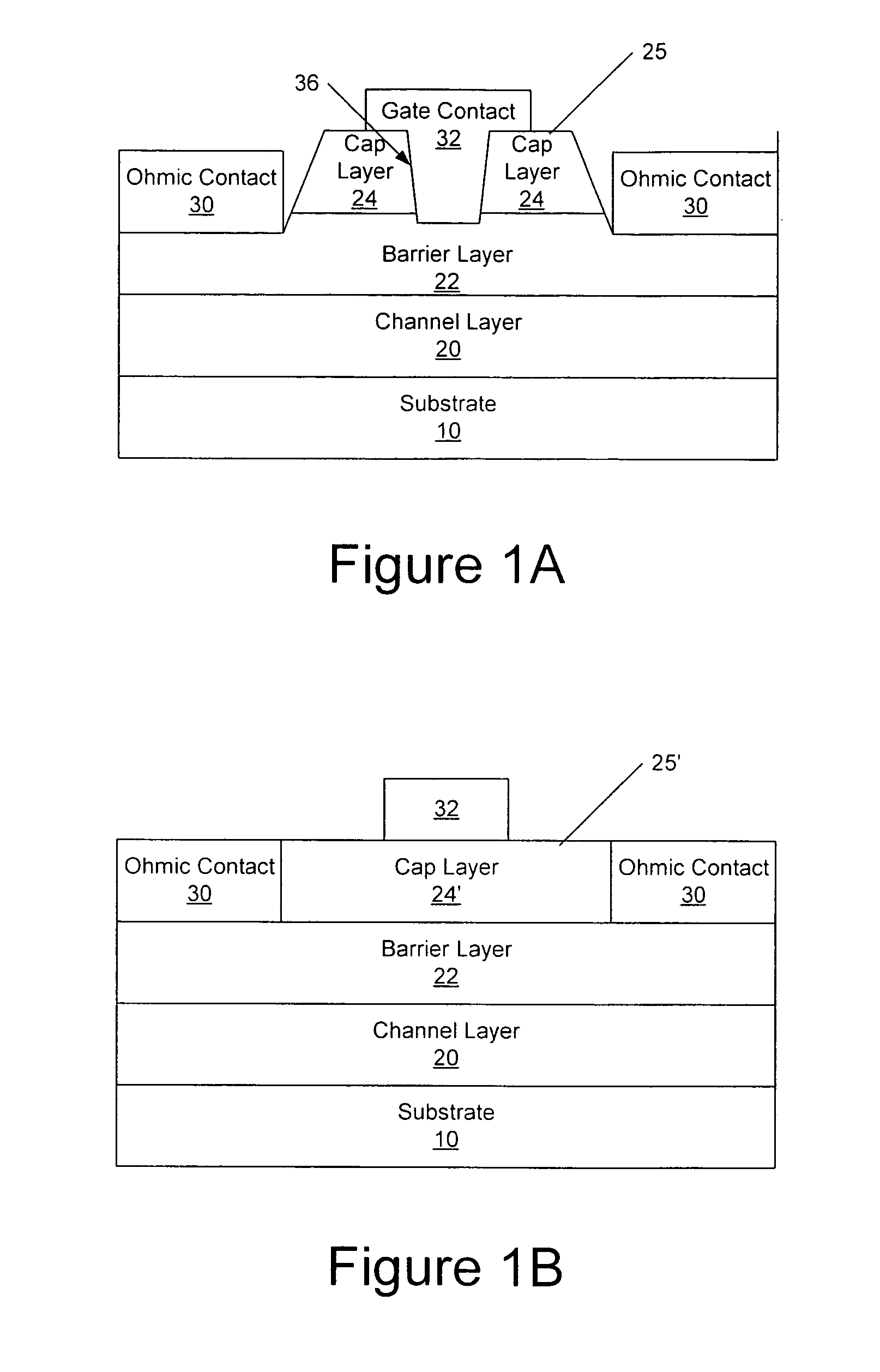 Cap layers and/or passivation layers for nitride-based transistors, transistor structures and methods of fabricating same