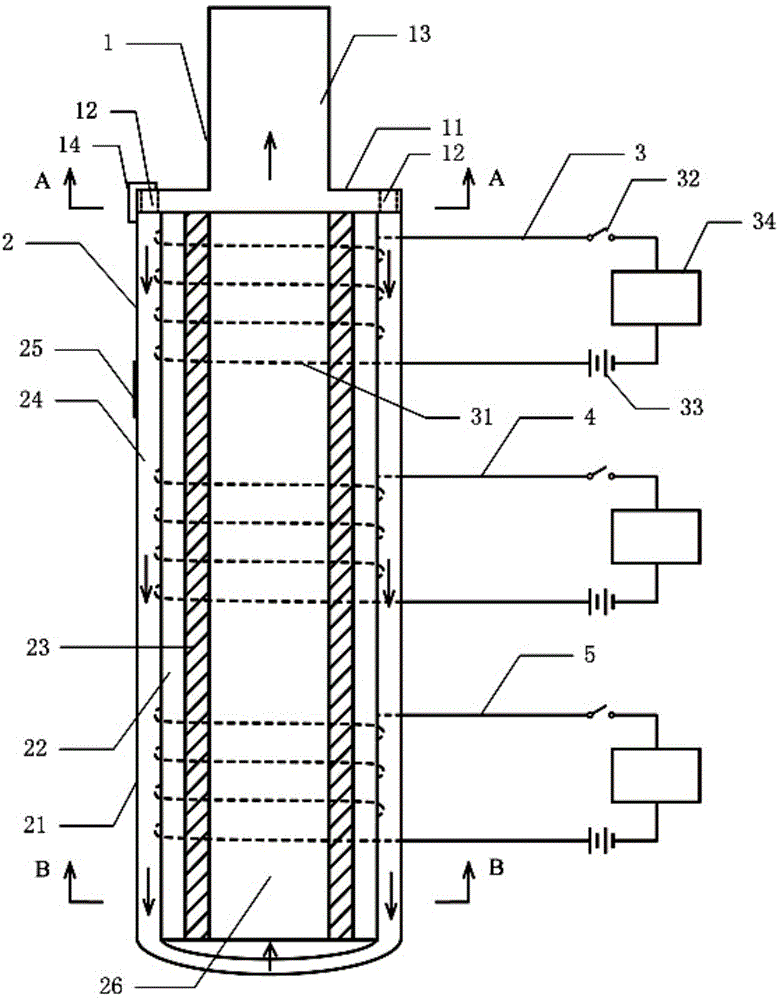 Electromagnetic heating type suction device used for heating non-combustible cigarette