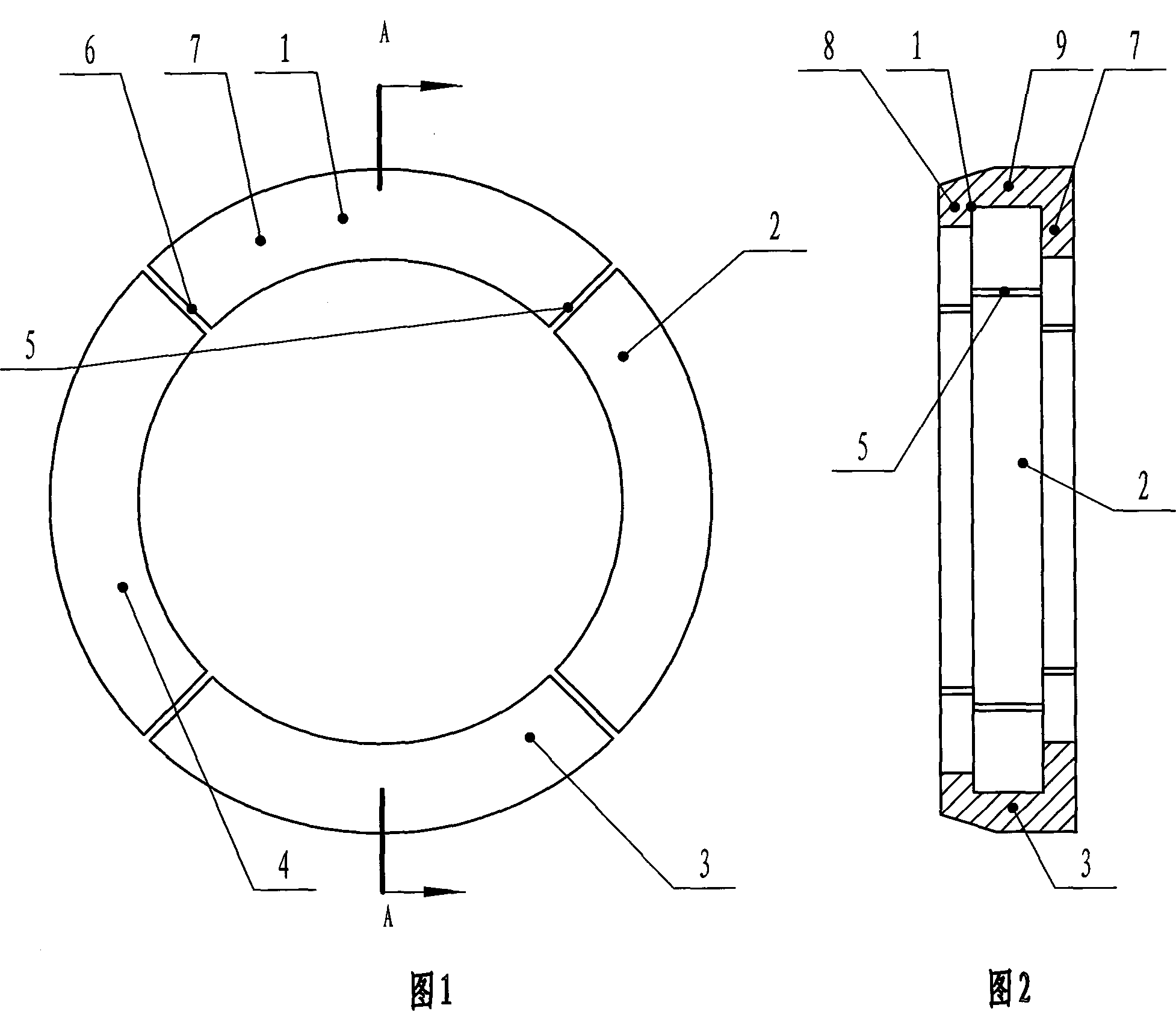 Method for refitting collapsible elements of recoiling machine