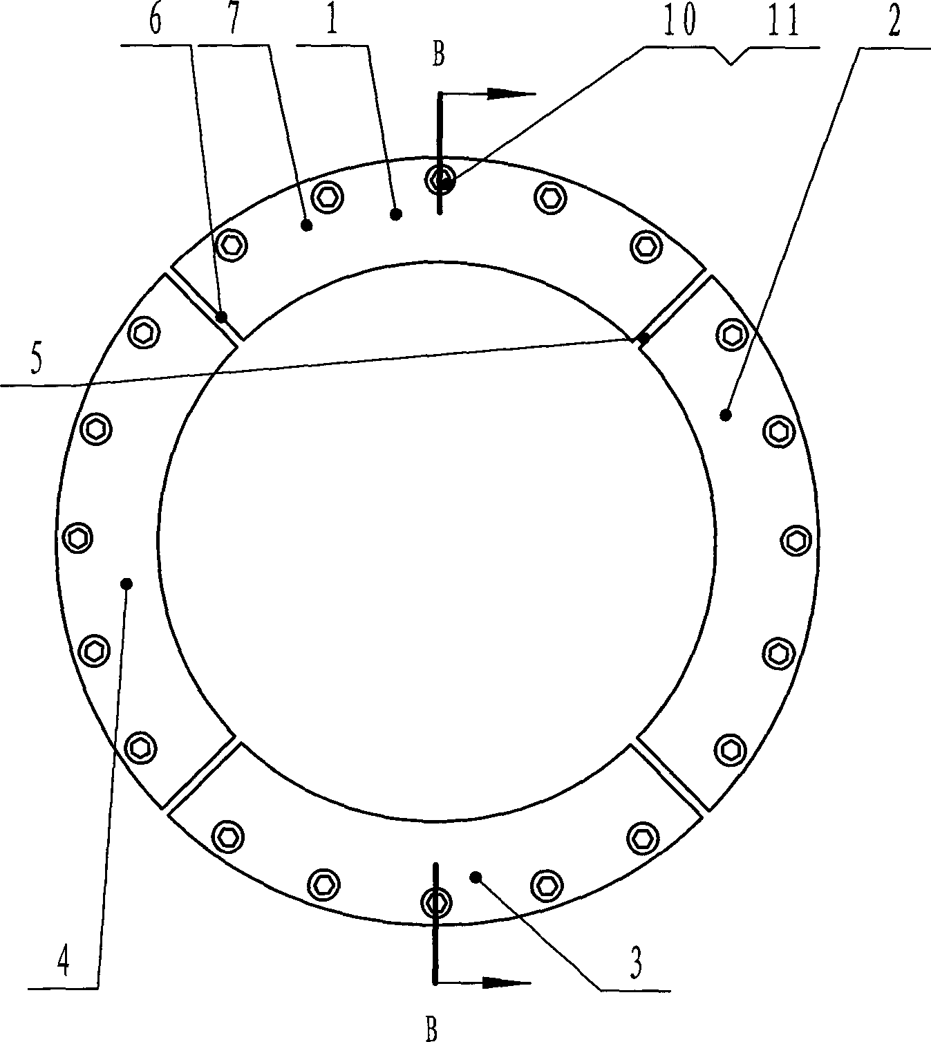 Method for refitting collapsible elements of recoiling machine