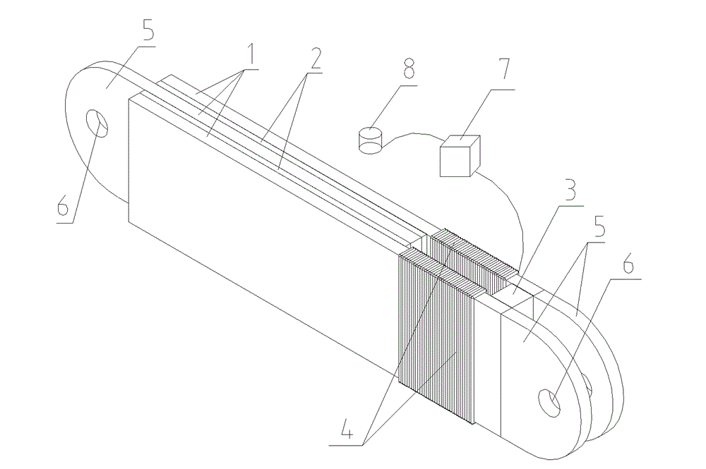 Viscoelastic damper capable of intelligently controlling damping force