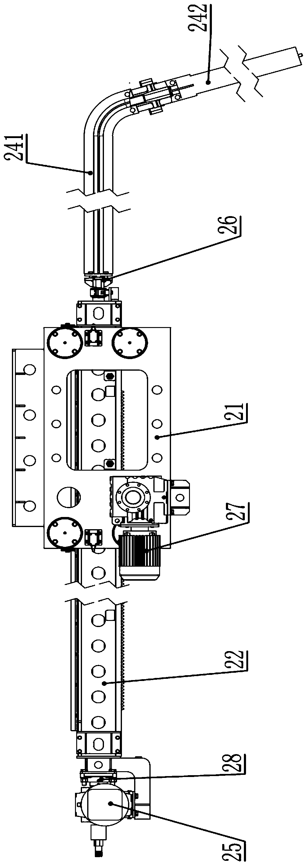 Gas surge slag collection device