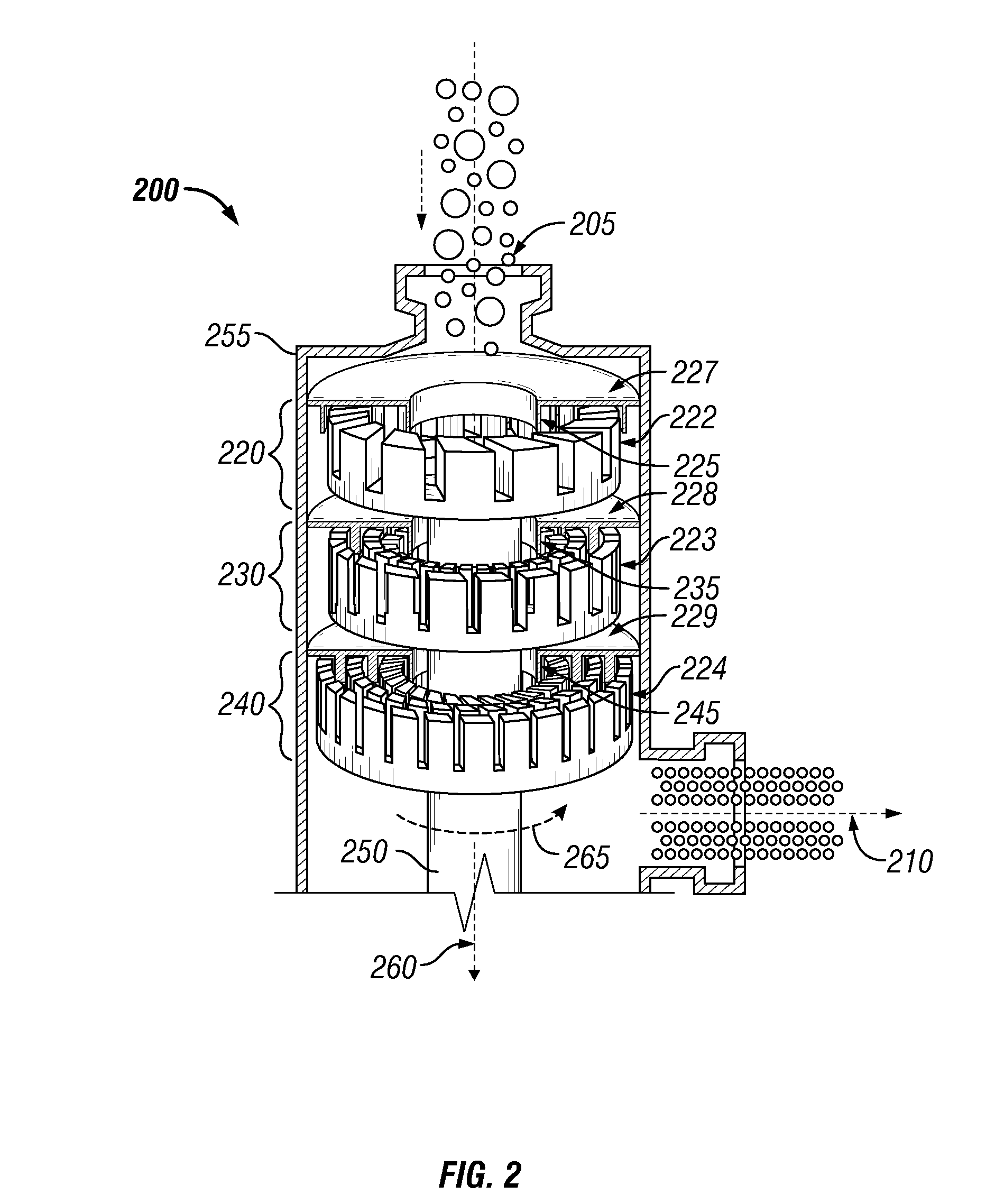 System and process for gas sweetening