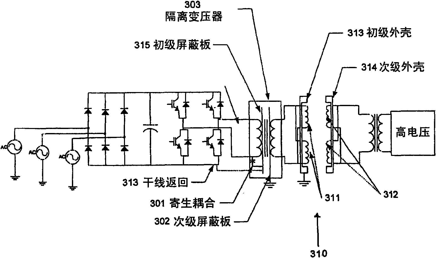 Non-contact rotary power transfer system