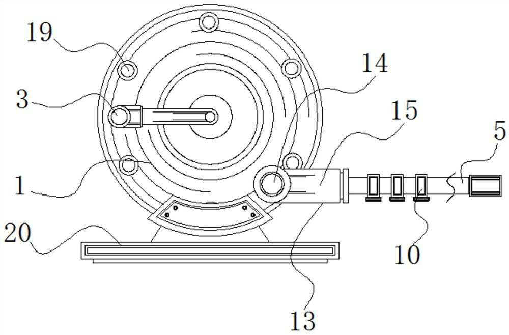 Structural body of heater for environmental protection machines