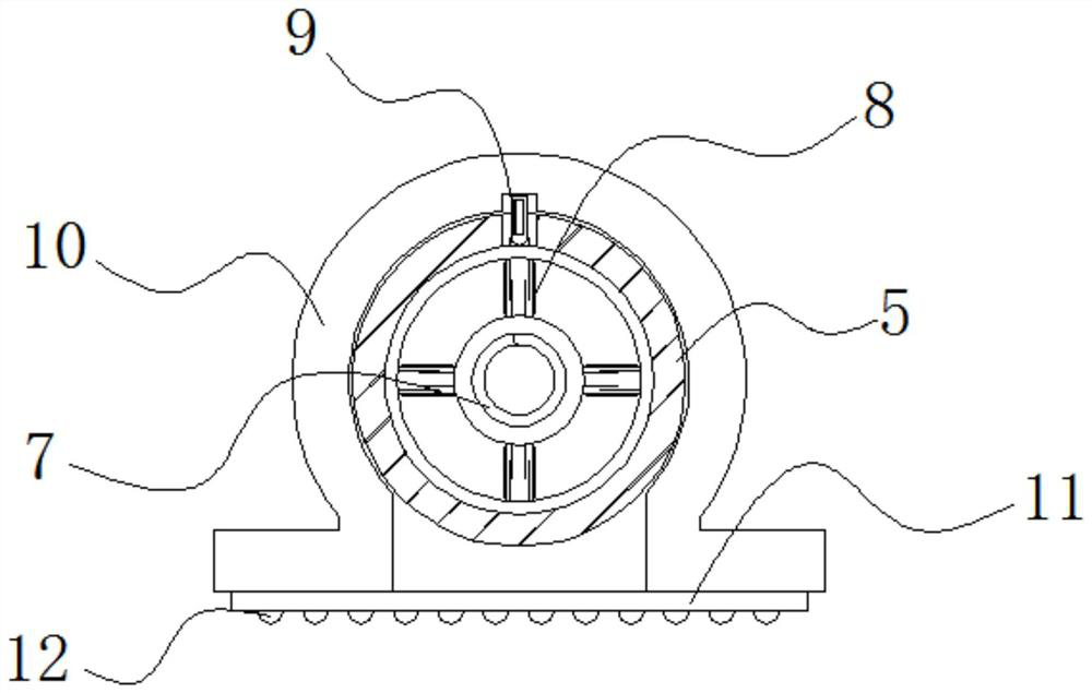 Structural body of heater for environmental protection machines