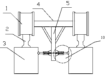 A device for eliminating rail gnawing by trolleys of large bridge cranes
