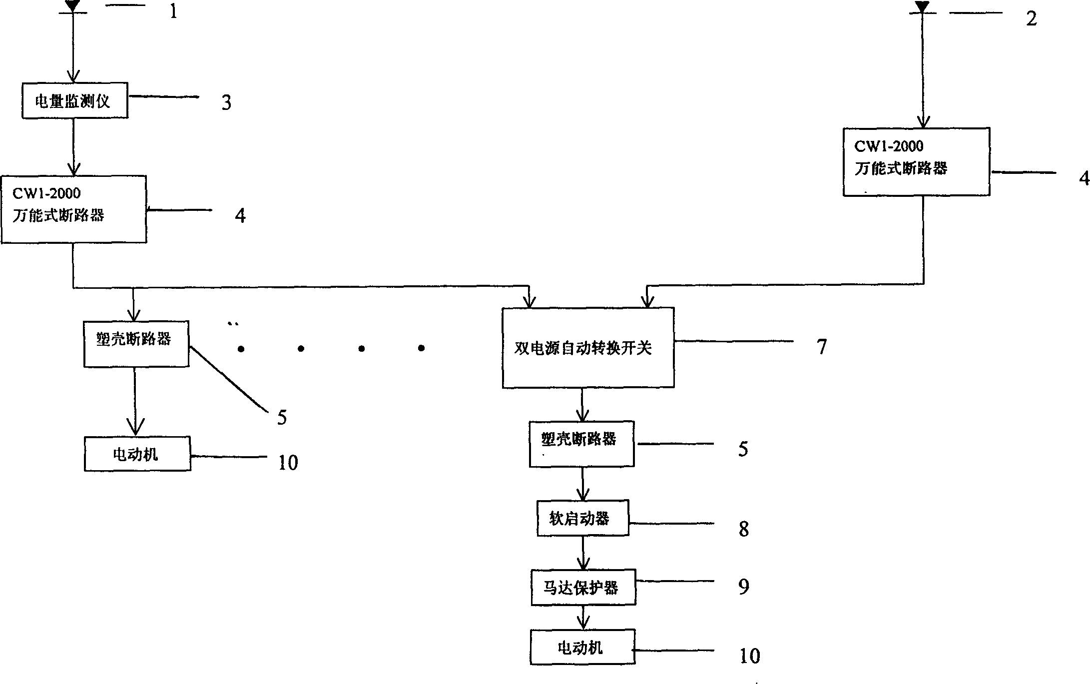 Intelligent network low-voltage distribution and control system using bus technique