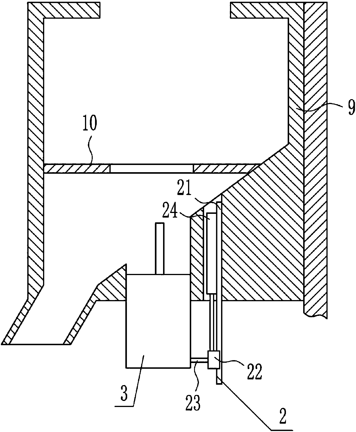 Cotton filling device for toy production