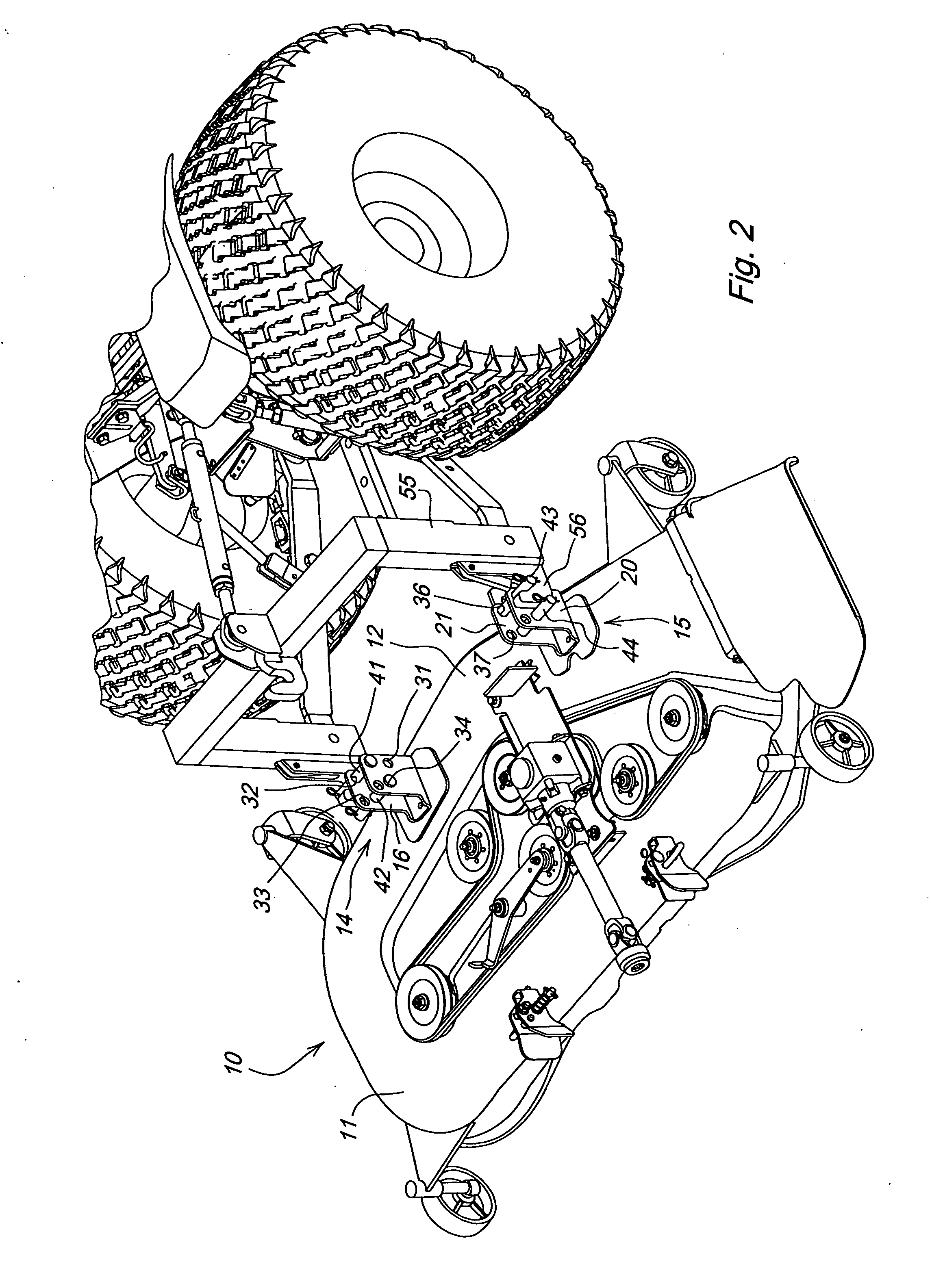 Transport method and apparatus for mower deck
