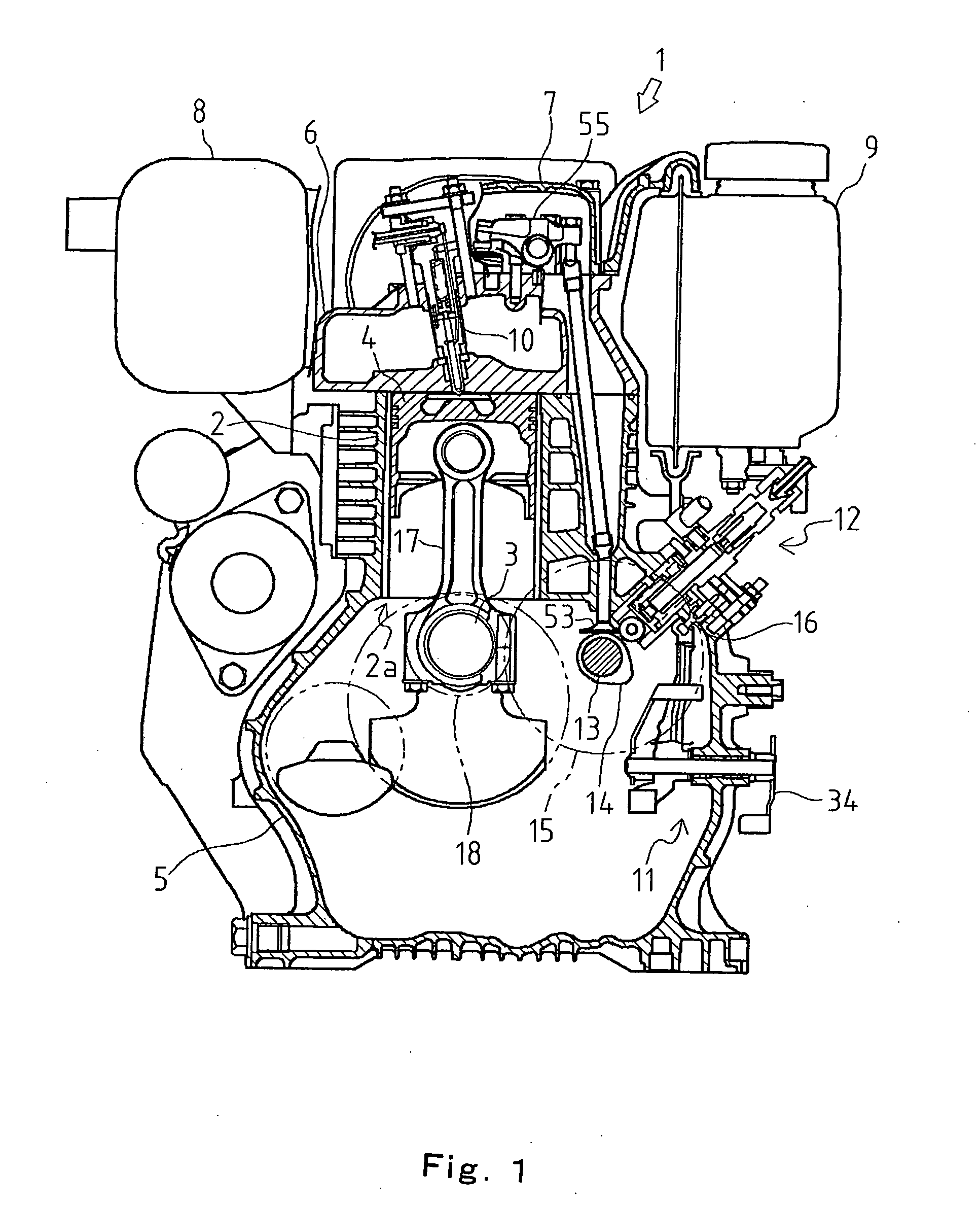 Exhaust gas recirculation device for engine