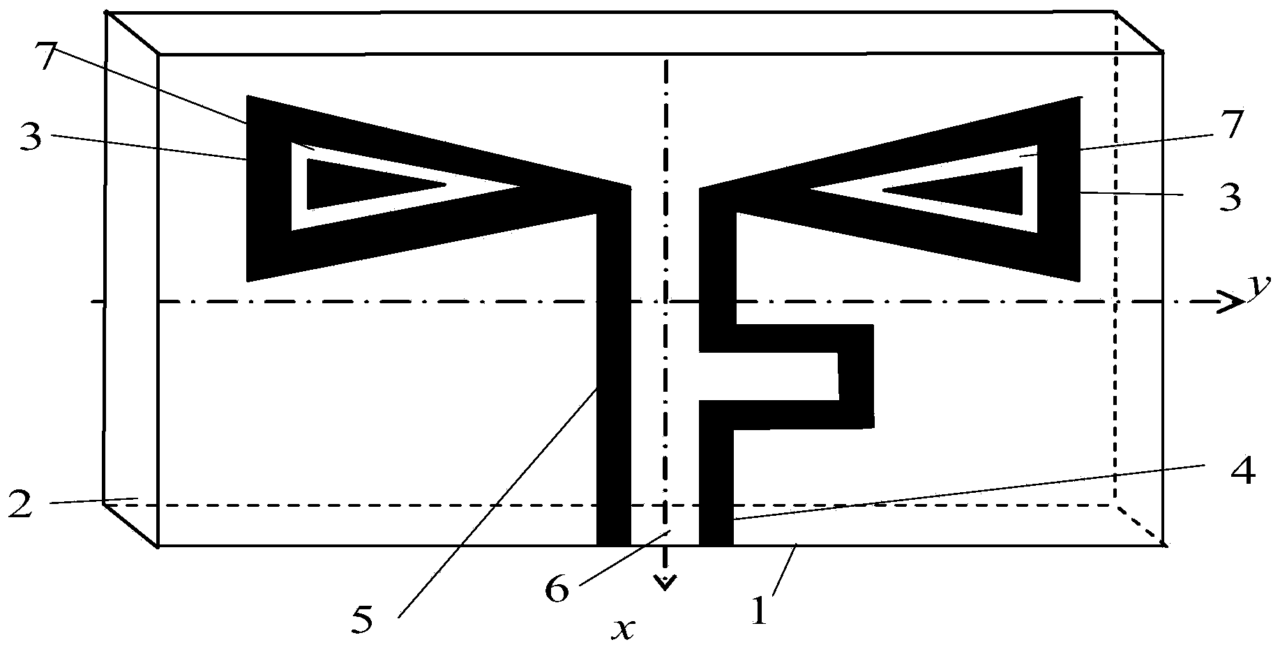 Bow-tie slot antenna based on coplanar waveguide feed