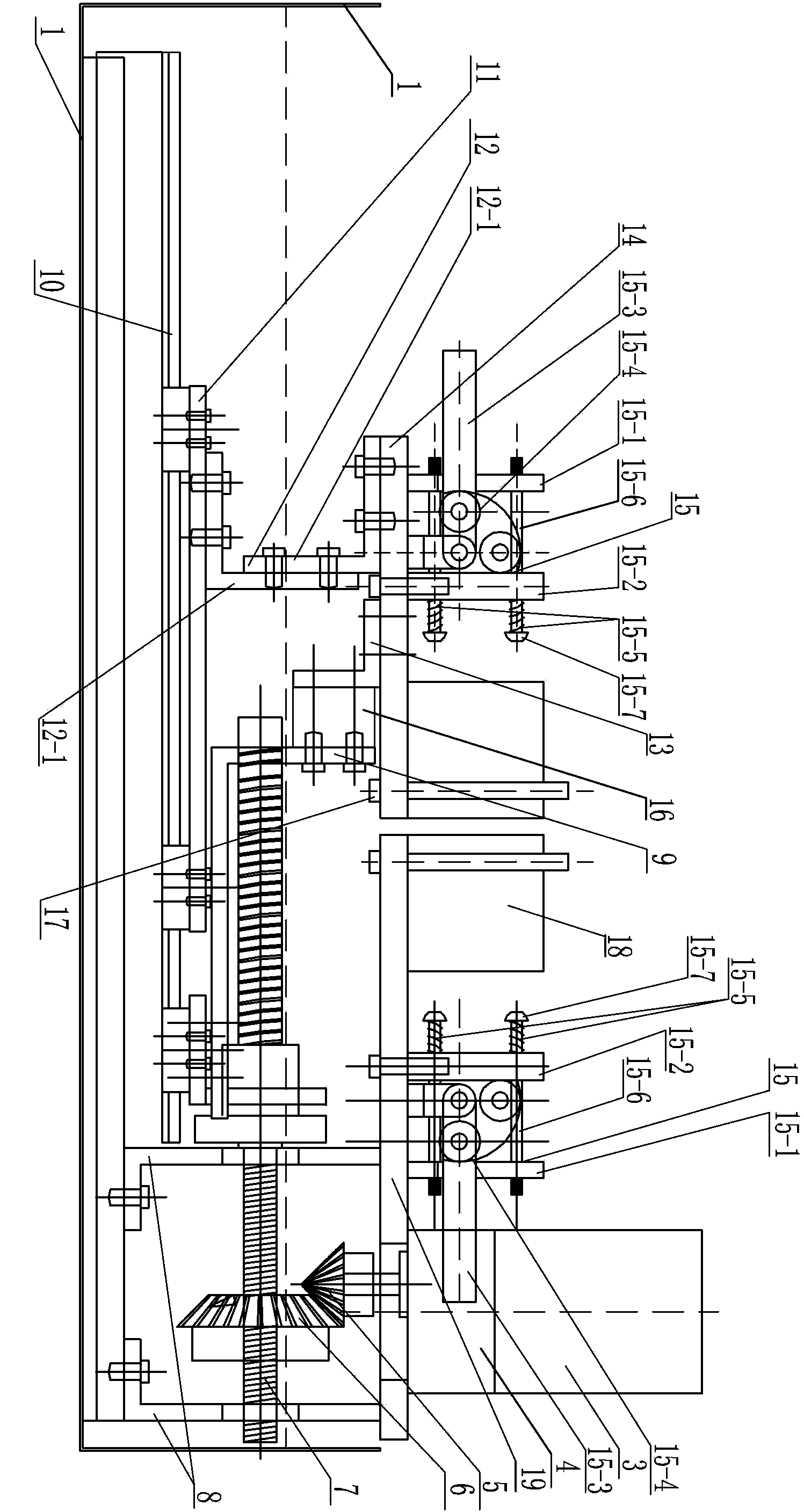 Loading device used in road seam filling material low-temperature performance test