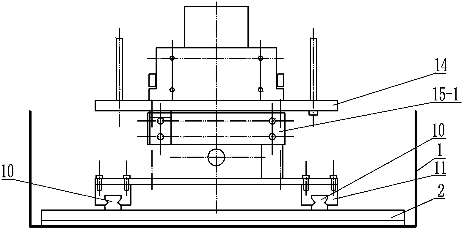 Loading device used in road seam filling material low-temperature performance test