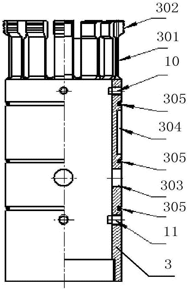 Claw-sleeve type multi-stage cementing device