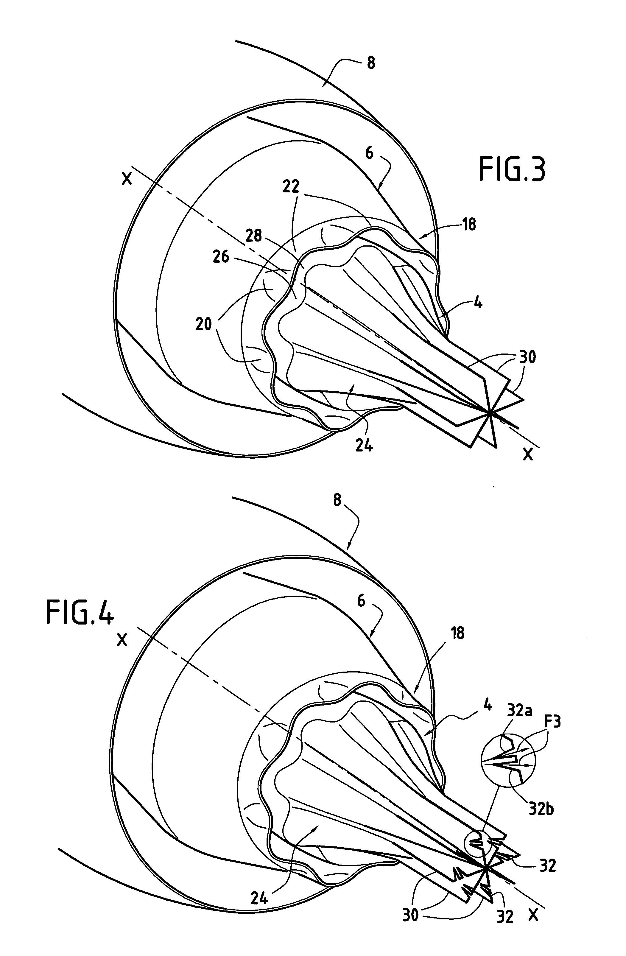 Turbomachine nozzle with noise reduction
