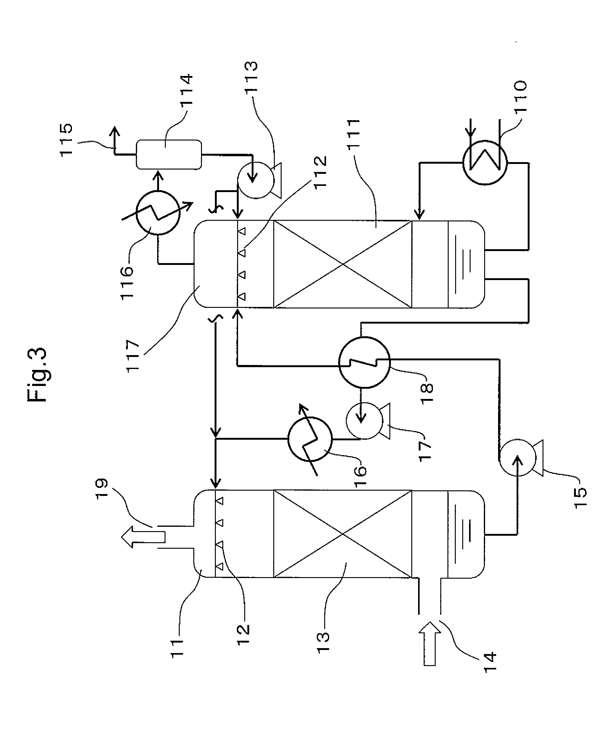 Carbon dioxide absorber and carbon dioxide separation/recovery method using the absorber