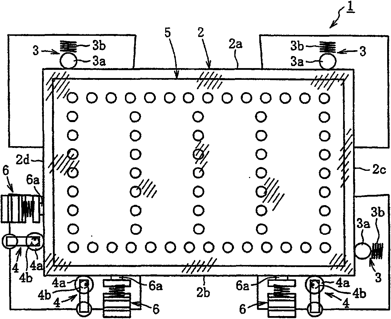 Glass substrate positioning apparatus, positioning method, edge plane polishing apparatus and edge plane polishing method