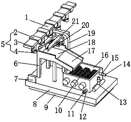 Turnip crop root removing device