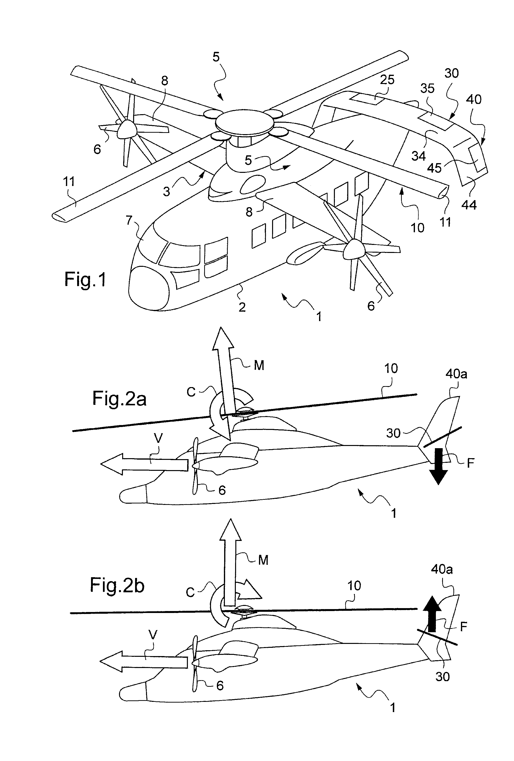 Method of controlling and regulating the deflection angle of a tailplane in a hybrid helicopter