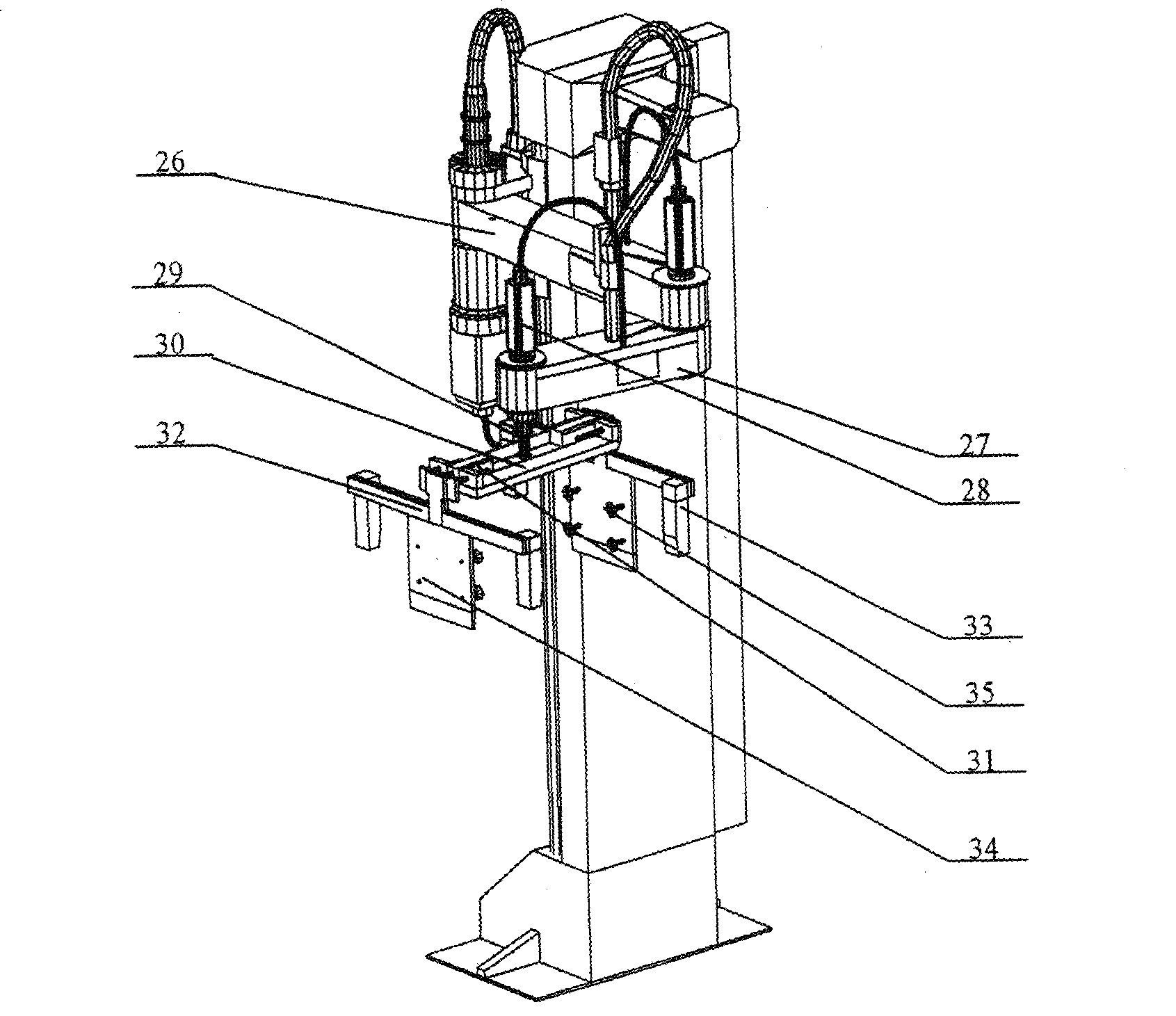 Apparatus for automatically opening cardboard box for cigarette
