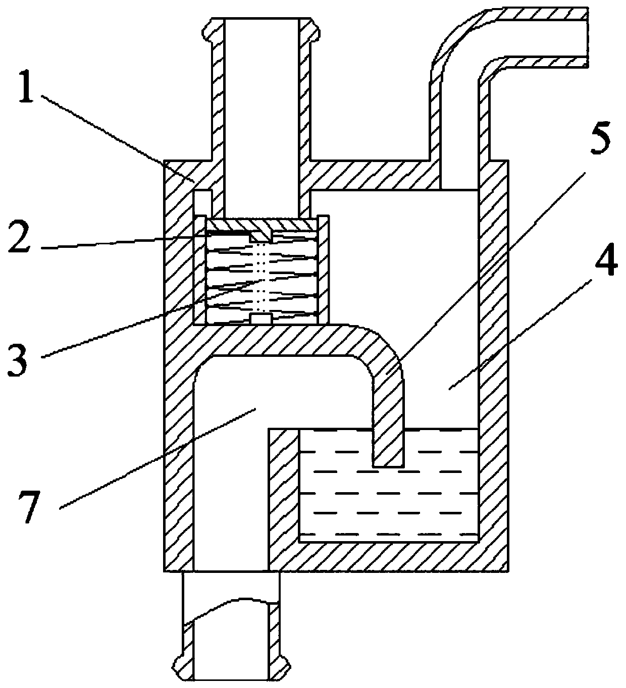 Turbocharger lubricating oil return device