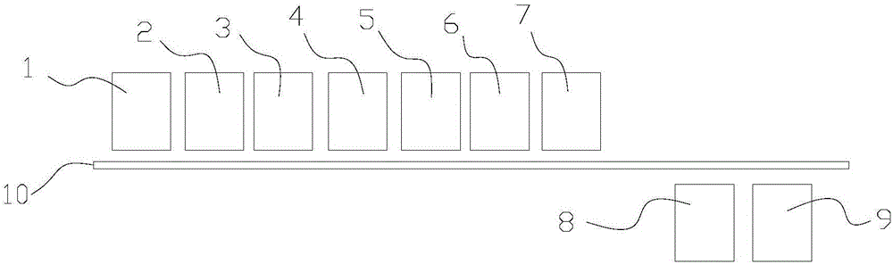 Production device and production method for coated duplex board with grey back