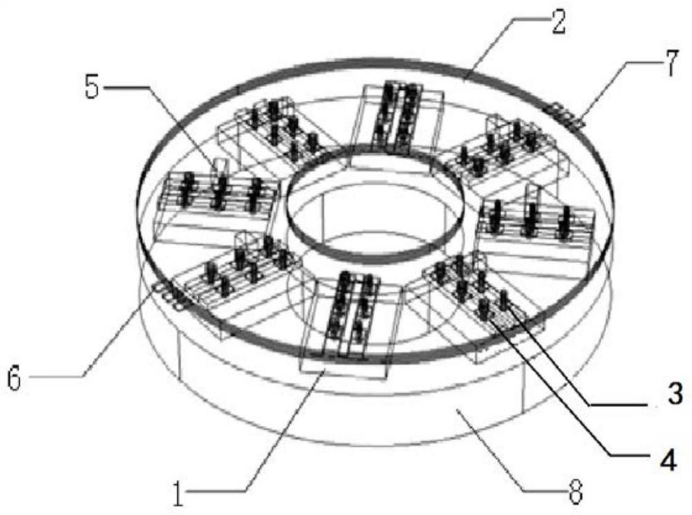 Centrosymmetric IGBT multi-module parallel connection device