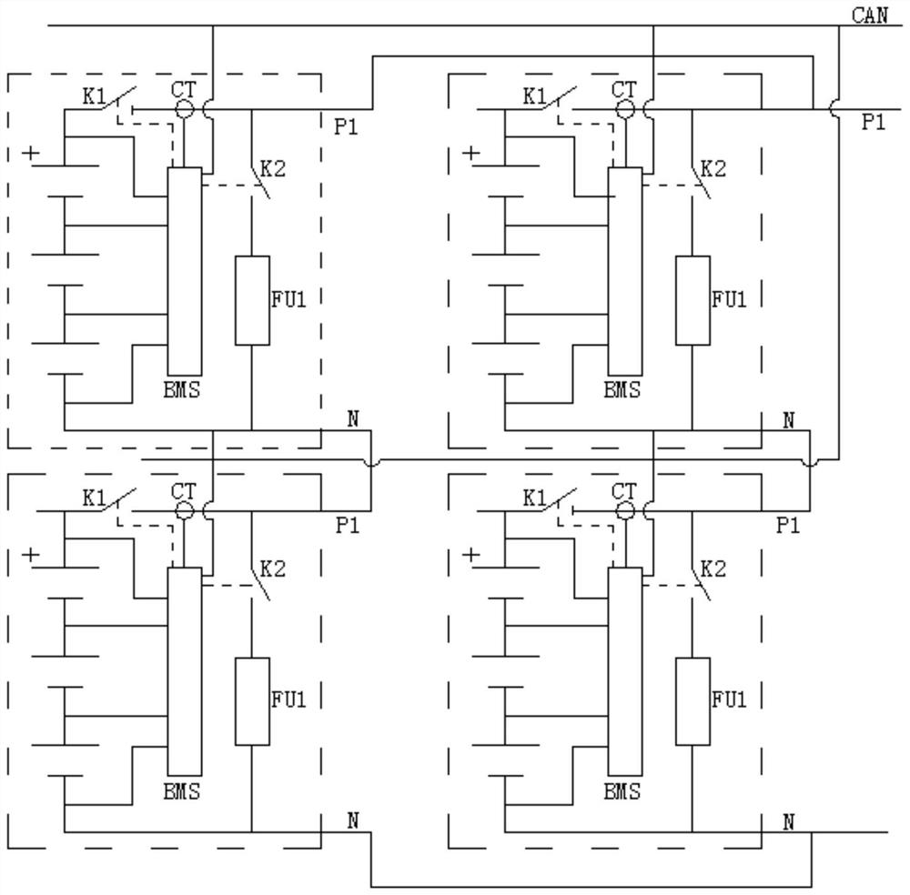 Multi-box parallel SOC equalization control system for explosion-proof lithium battery power supply device