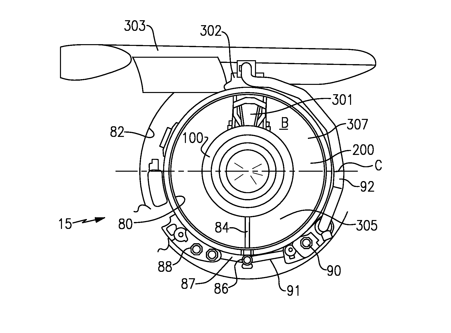 Gas Turbine Engine With Accessory Gear Box