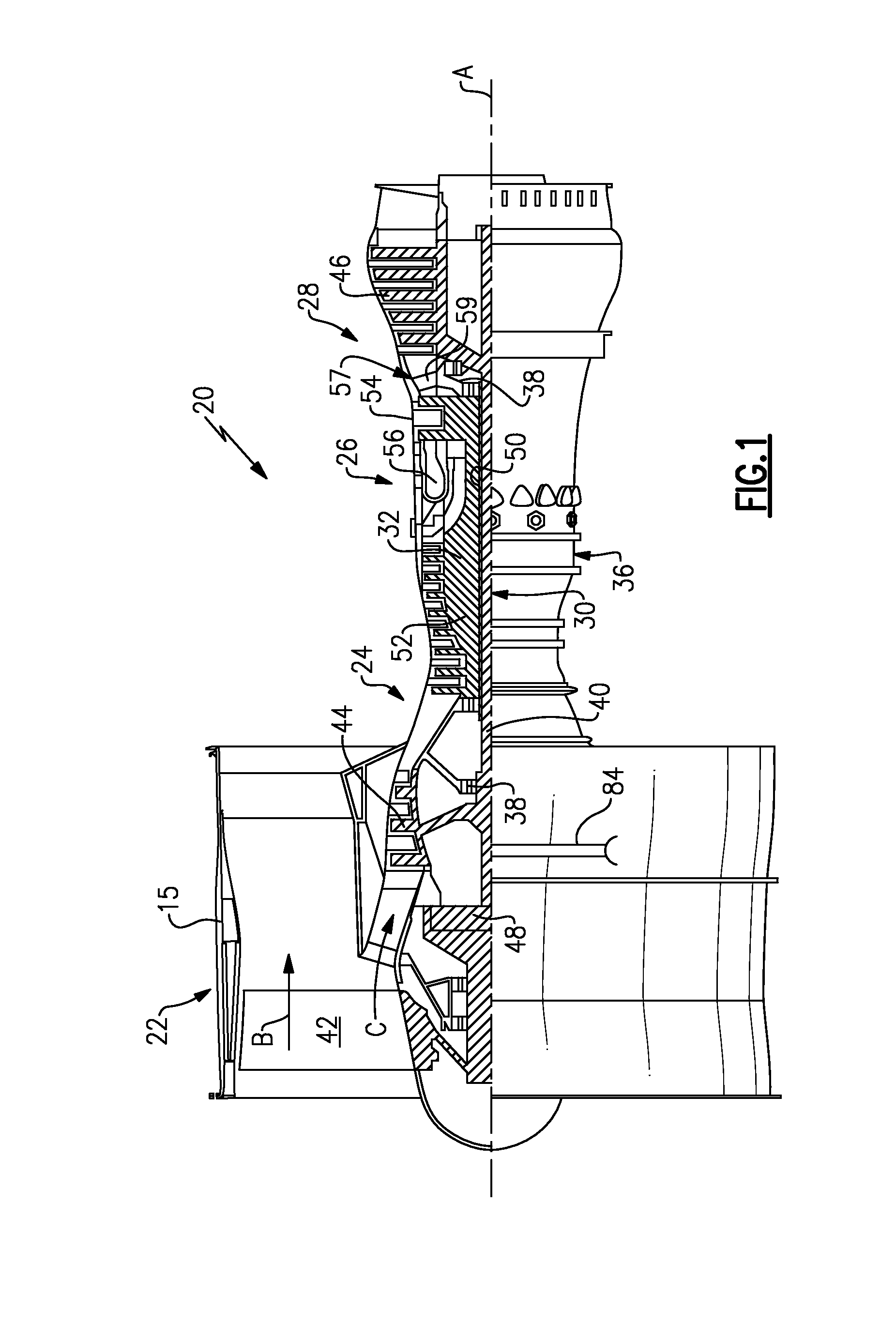 Gas Turbine Engine With Accessory Gear Box