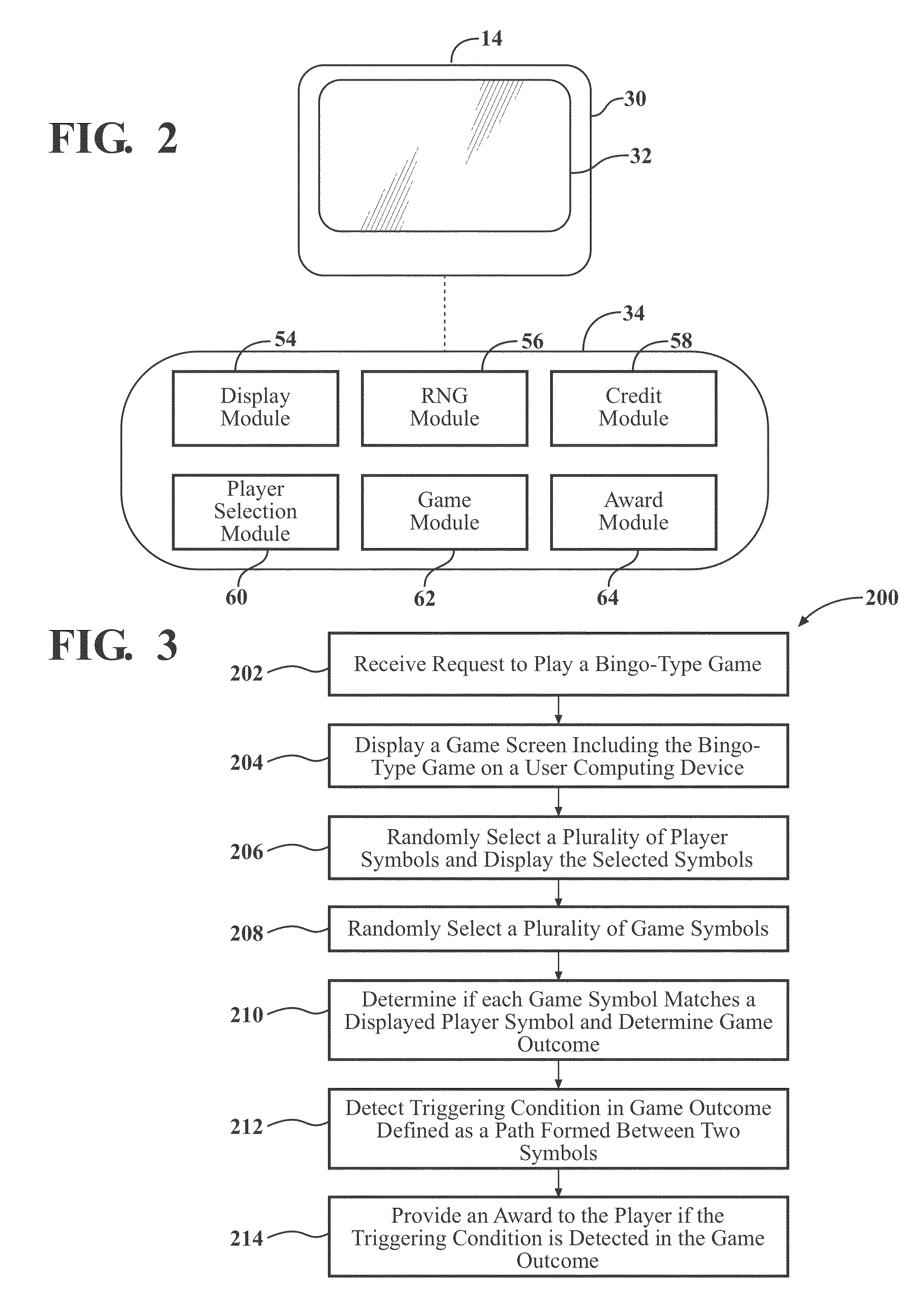 System and method for allowing players to play matching games having paths formed between symbols