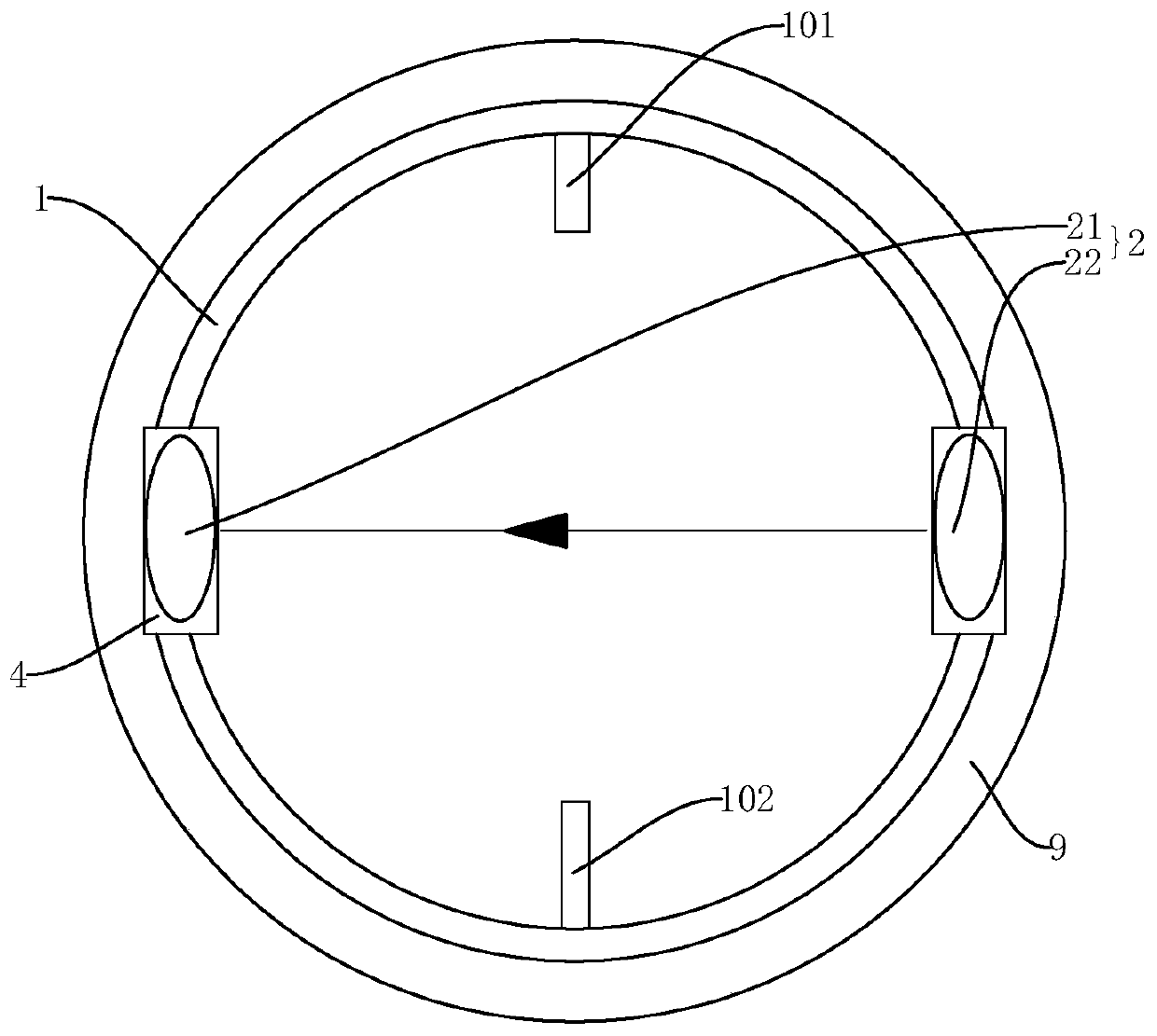 A device for detecting the degree of completion of grouting or piling