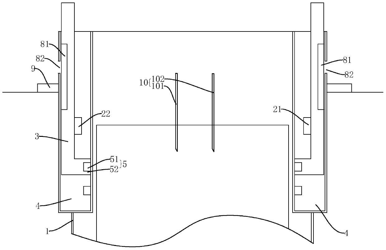 A device for detecting the degree of completion of grouting or piling