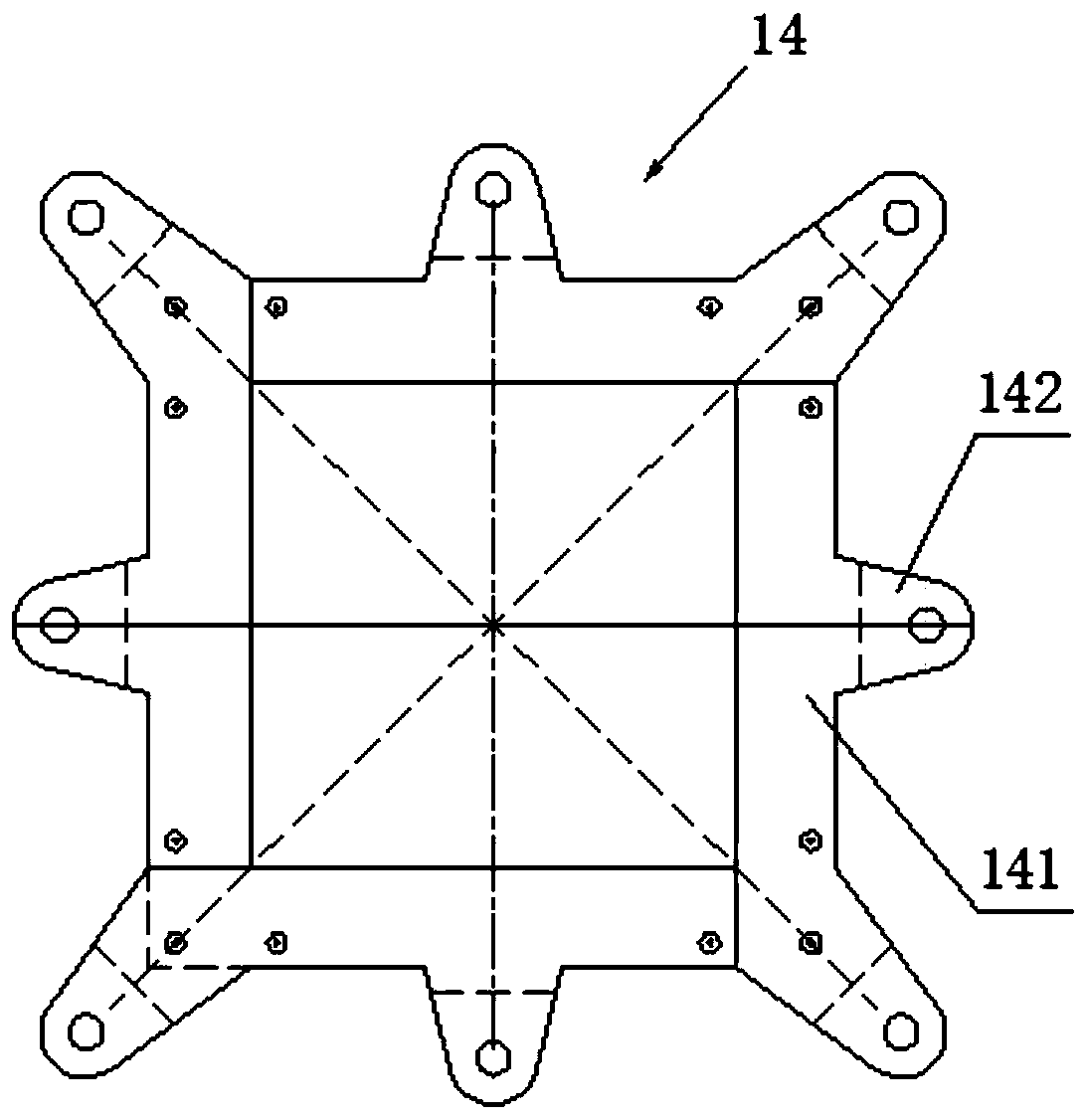 Crossing frame