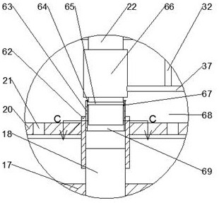 Square sprinkling irrigation device capable of automatically stretching and adding pesticide