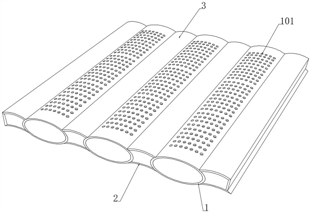 Particle micro-vibration type filter layer based on PP material