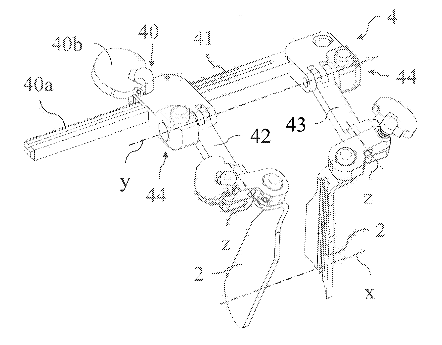Surgical device for minimally invasive spinal fusion and surgical system comprising the same