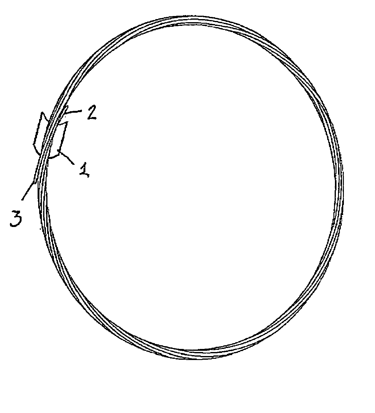 Wire ring net for rocky wall barriers and method for making it