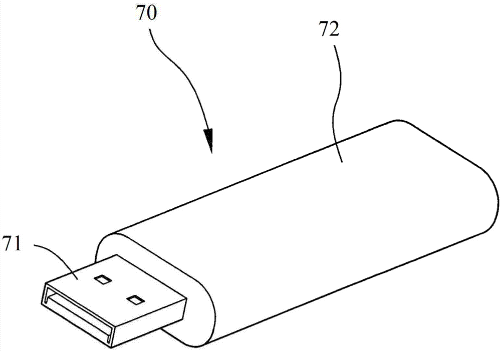 A usb folding connector