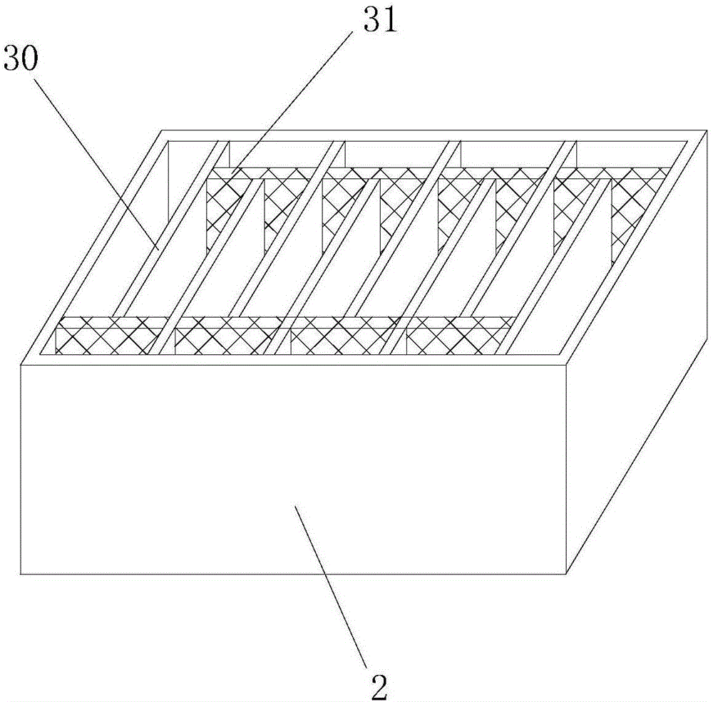 Device for treating dirt material of printing and dyeing wastewater